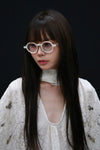 Mutedance 24 Autumn and Winter Wear Scarf Flower Dye Long Dress MD-MD24FW106-hoary